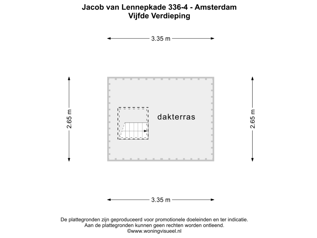 Bekijk plattegrond van Vijfde Verdieping van Jacob van Lennepkade 336-4