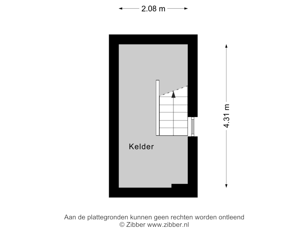 Bekijk plattegrond van Kelder van Roggestraat 8