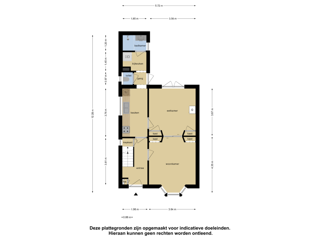 Bekijk plattegrond van Begane Grond van Kloetingseweg 98