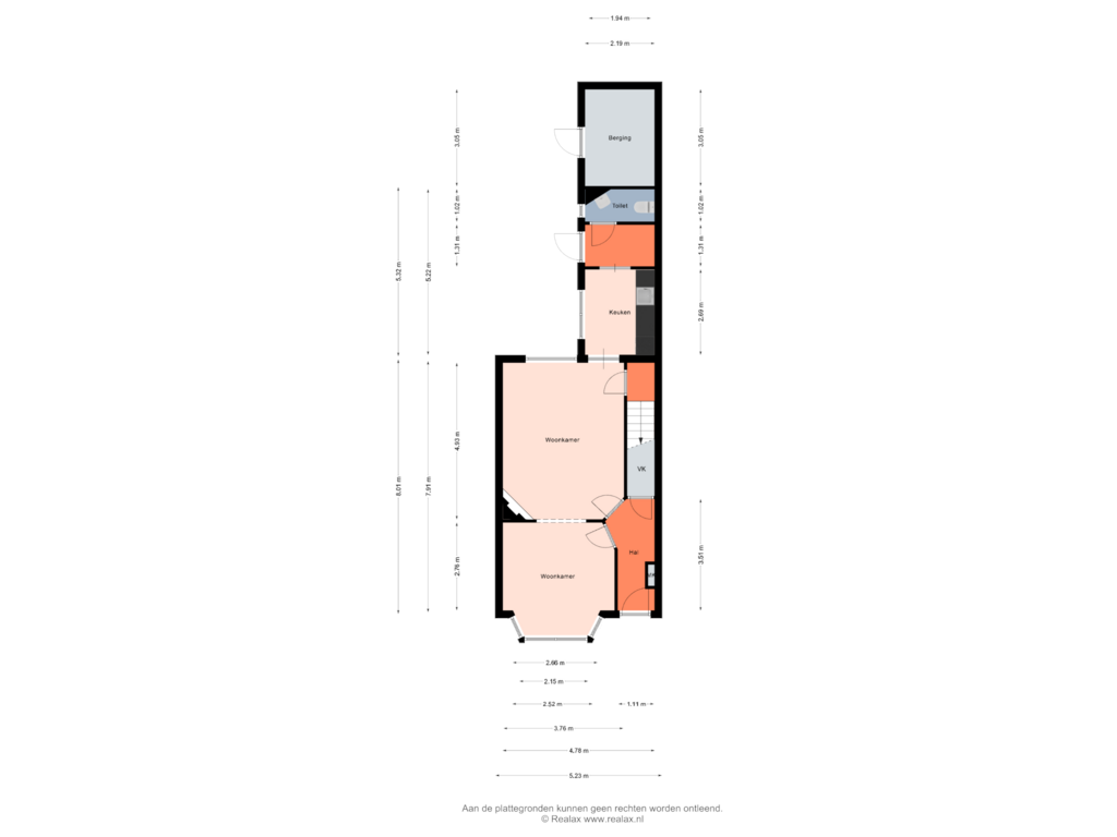 View floorplan of Begane grond of Jupiterstraat 104