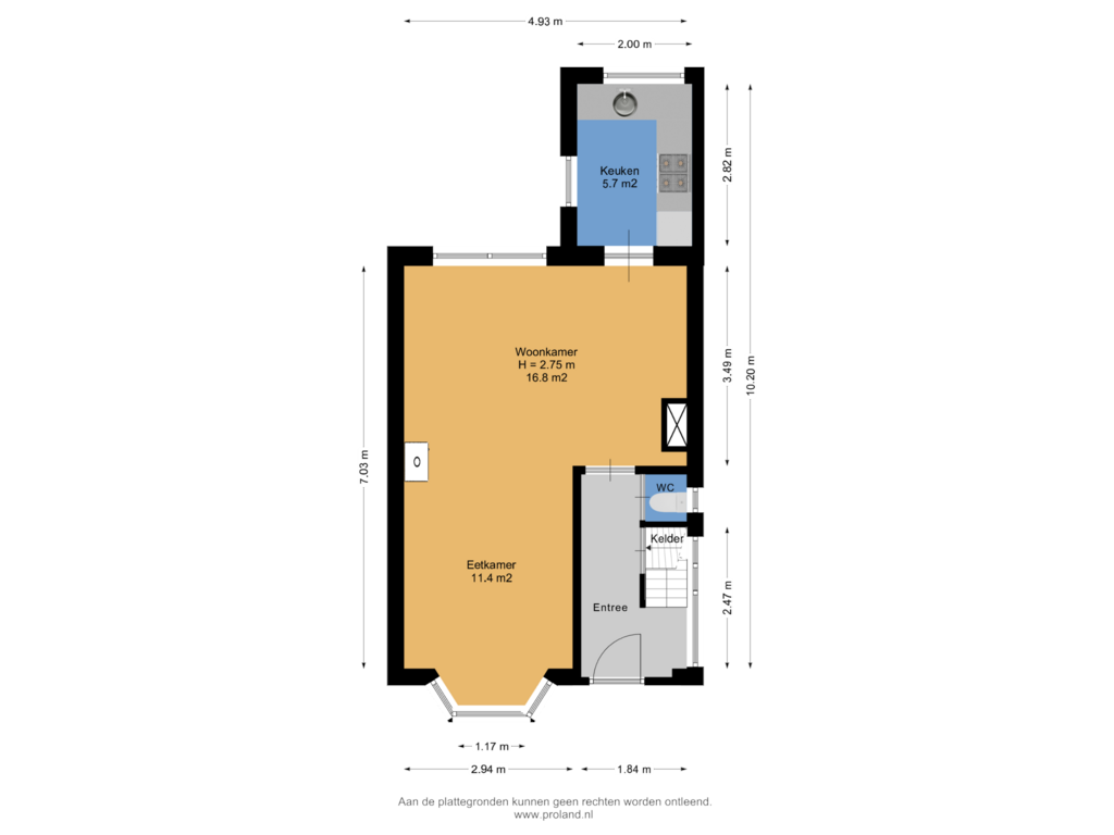 Bekijk plattegrond van Begane Grond van Hoge Bothofstraat 124