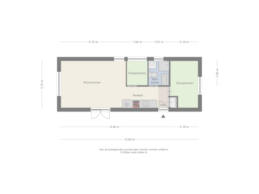 Bekijk plattegrond van First floor van Steenbakkersweg 3-C28