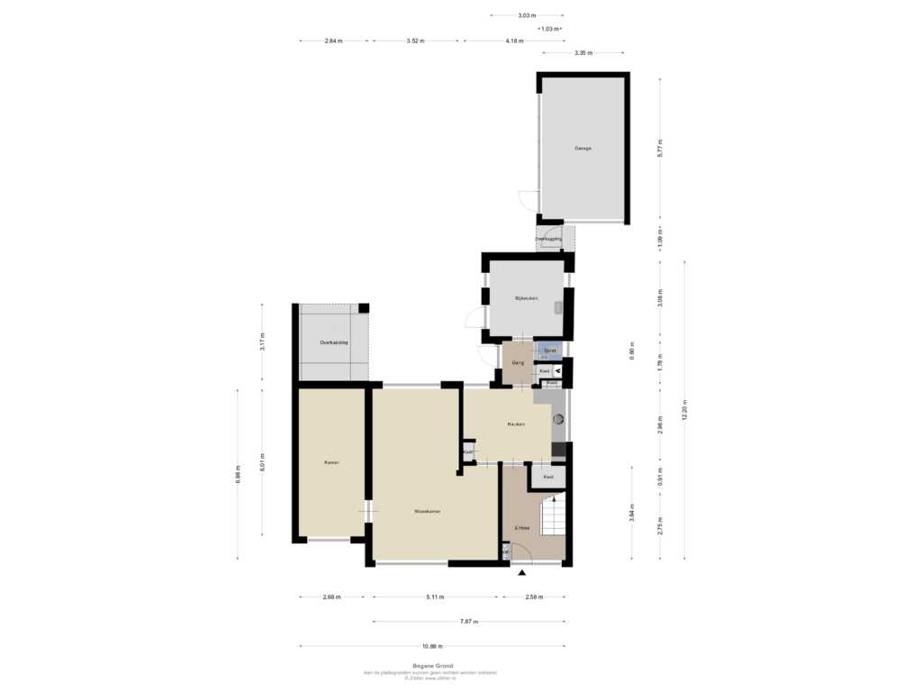 Bekijk plattegrond van Begane Grond van Tulpstraat 3