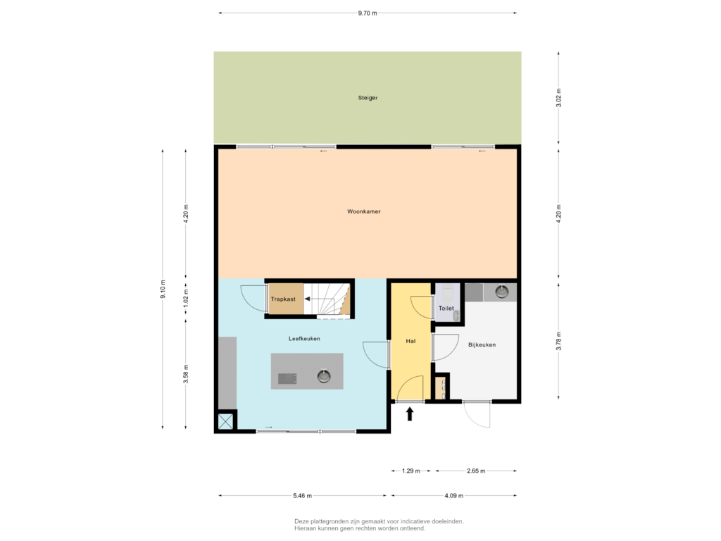 View floorplan of First floor of Korte Venen 25