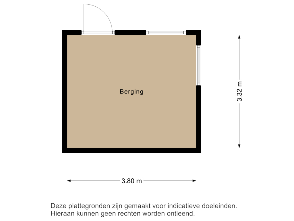 View floorplan of Floor 1 of Korte Venen 25