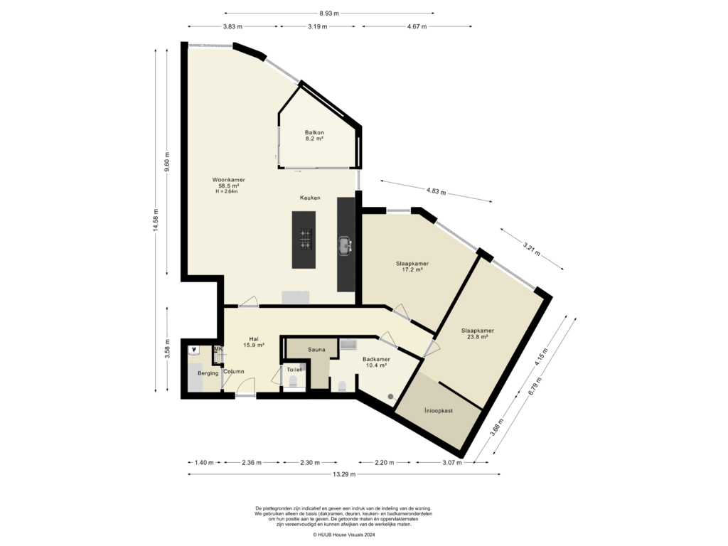 Bekijk plattegrond van Appartement van Claerbeek 19