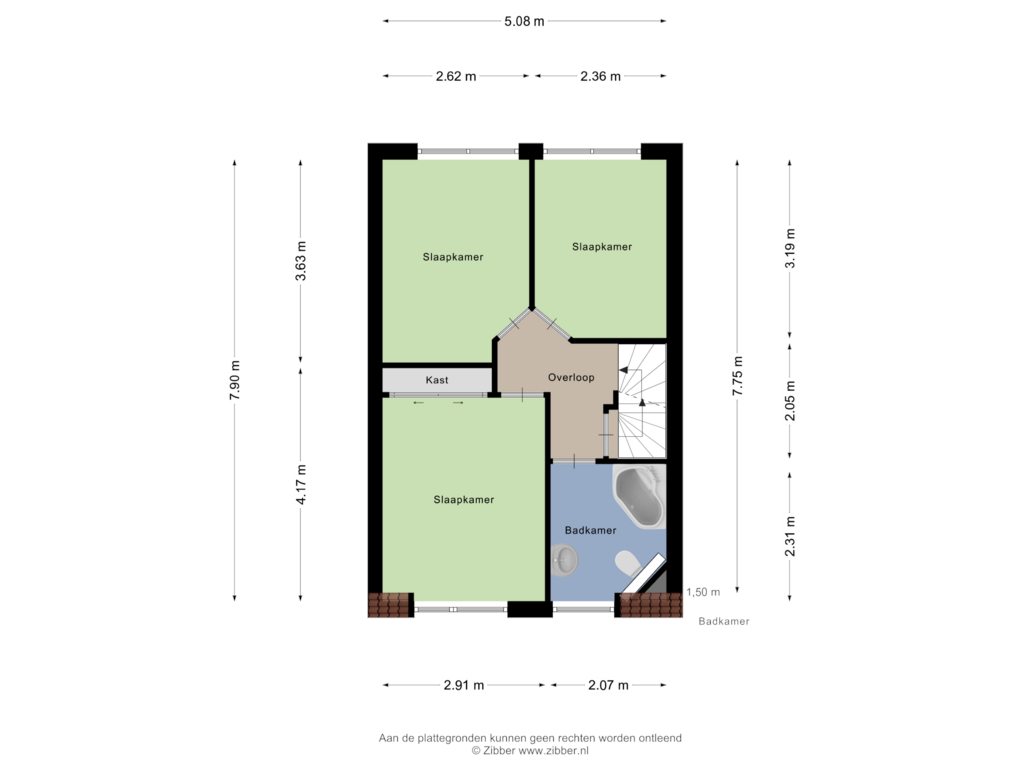 Bekijk plattegrond van Eerste verdieping van Kreunenskamp 13