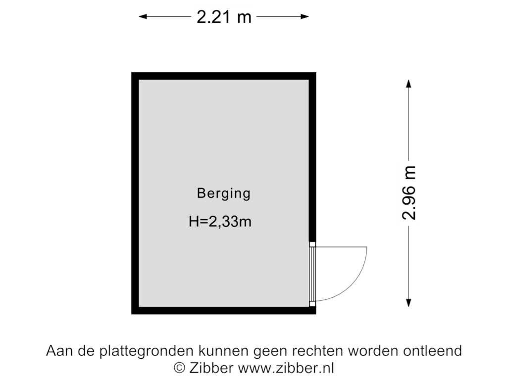 Bekijk plattegrond van Berging van Lauernessestraat 10