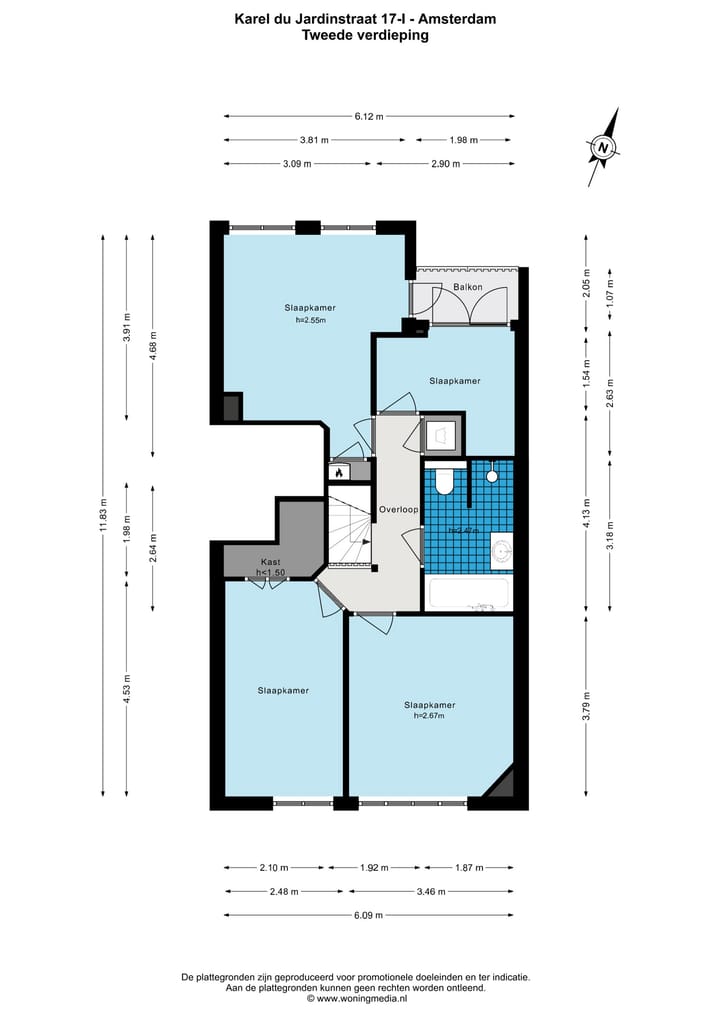 Foto 28 van Karel du Jardinstraat 17-1