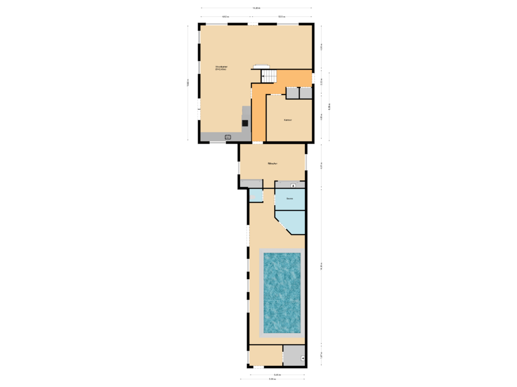 Bekijk plattegrond van First floor van Noorderuitweg 9