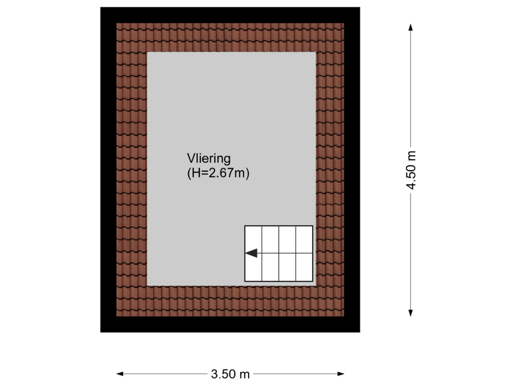 Bekijk plattegrond van Floor 2 van Noorderuitweg 9