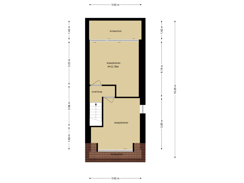 View floorplan of Eerste Verdieping of Buurmansweg 80