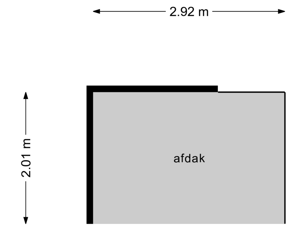 View floorplan of Afdak of Buurmansweg 80