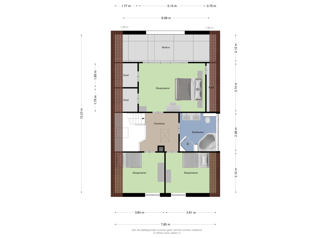 Bekijk plattegrond van Eerste verdieping van Engelsestoof 24