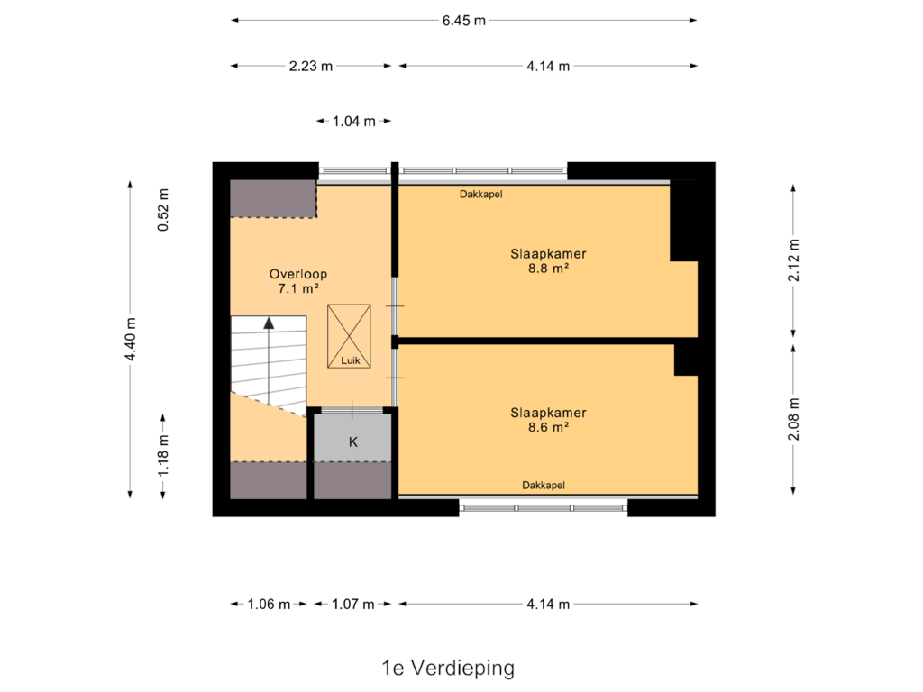 Bekijk plattegrond van Verdieping van Schoolstraat 72