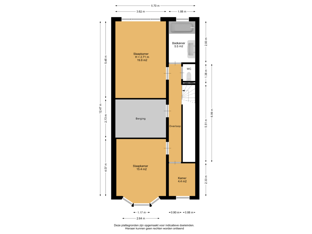 Bekijk plattegrond van 1e Verdieping van Essenburgsingel 151-A