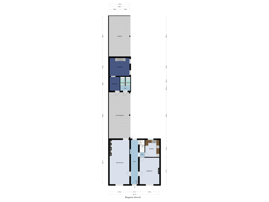 Bekijk plattegrond van Begane Grond van Marktstraat 40