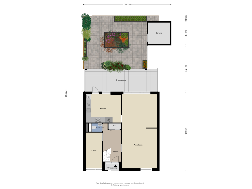 Bekijk plattegrond van Begane Grond Tuin van Oliemolen 13