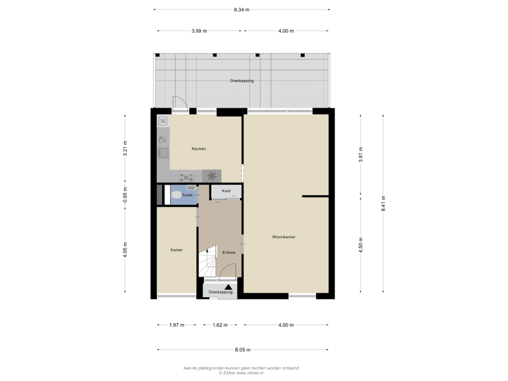 Bekijk plattegrond van Begane Grond van Oliemolen 13