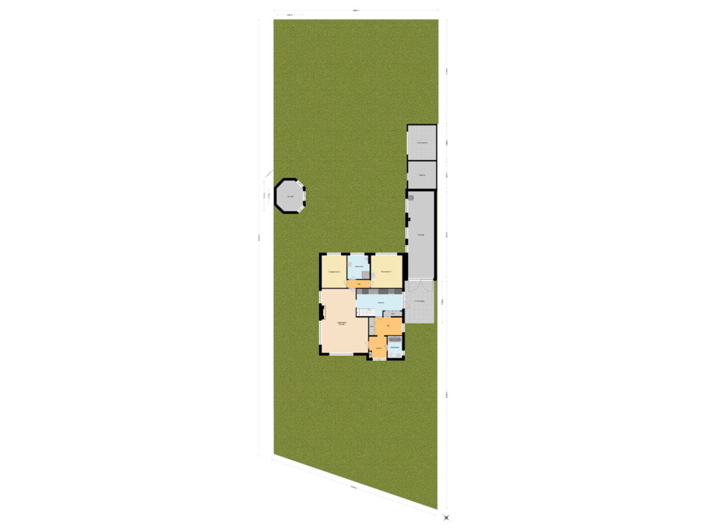 View floorplan of Situatie of Heereweg 116