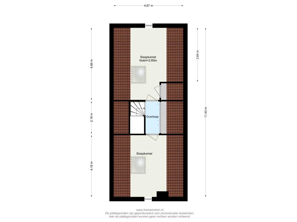 Bekijk plattegrond van Verdieping 2 van Papiermolen 19