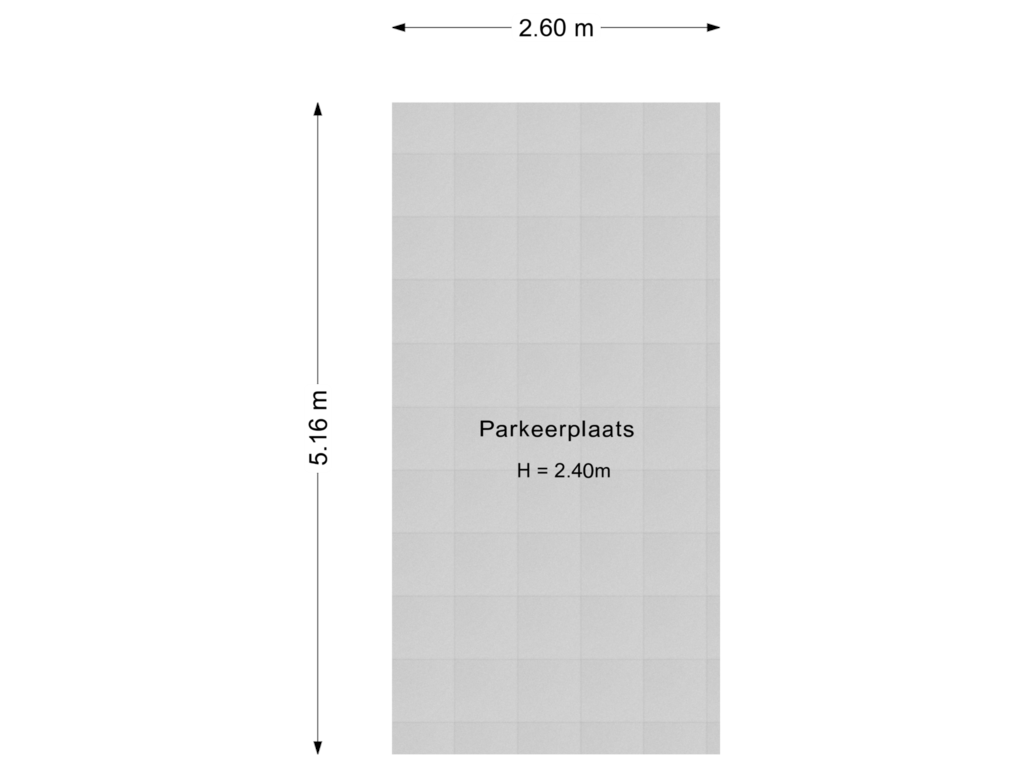 Bekijk plattegrond van Parkeerplaats van Meerten Verhoffstraat 12-C