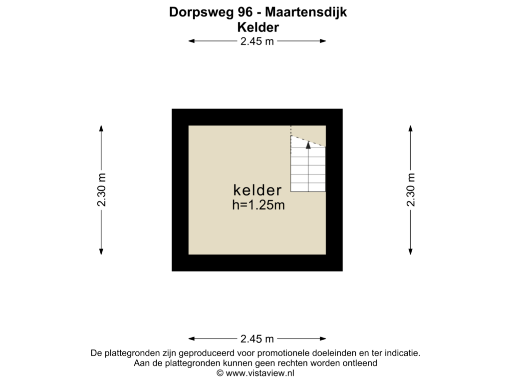 Bekijk plattegrond van KELDER van Dorpsweg 96