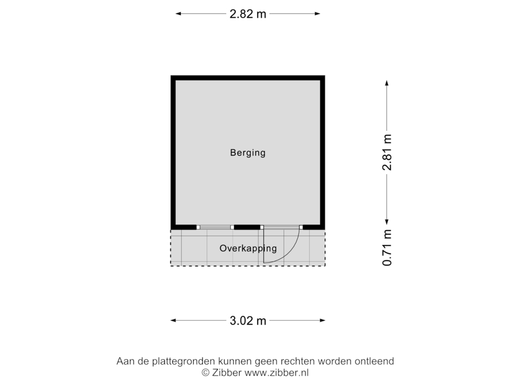 Bekijk plattegrond van Berging van Hoenderloseweg 24