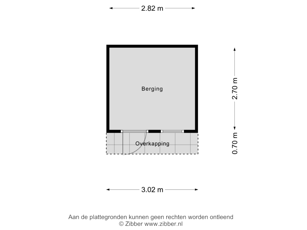 Bekijk plattegrond van Berging van Hoenderloseweg 24