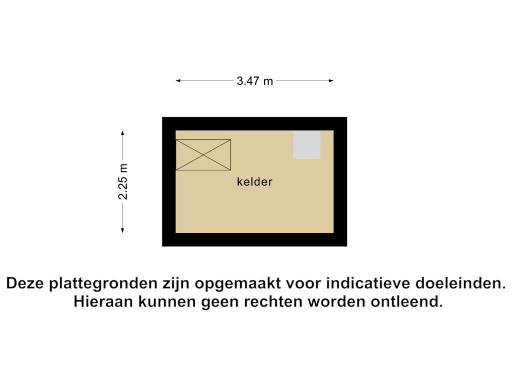 Bekijk plattegrond van Kelder van Westenesscherstraat 8