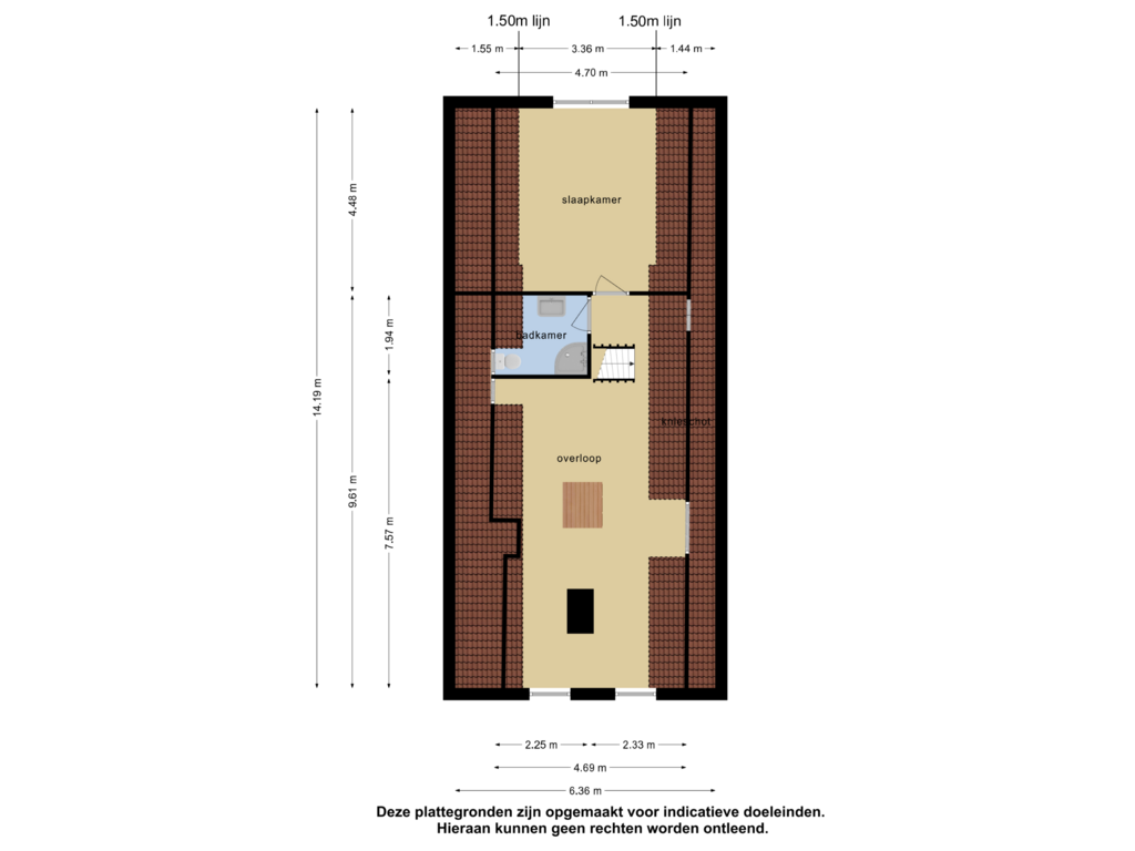 Bekijk plattegrond van 1e verdieping van Westenesscherstraat 8