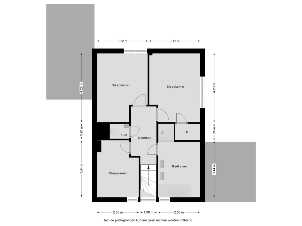 Bekijk plattegrond van 1e verdieping van De Bollen 7