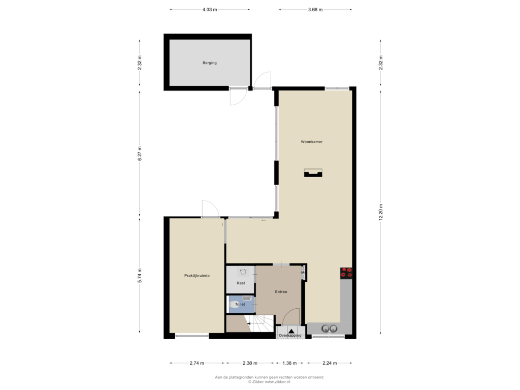 Bekijk plattegrond van Begane Grond van Reigerskamp 369