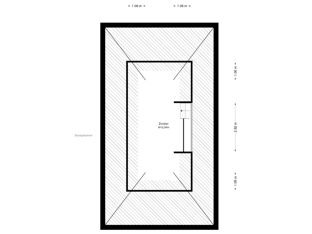 View floorplan of 2e Verdieping of Reine Claude 15