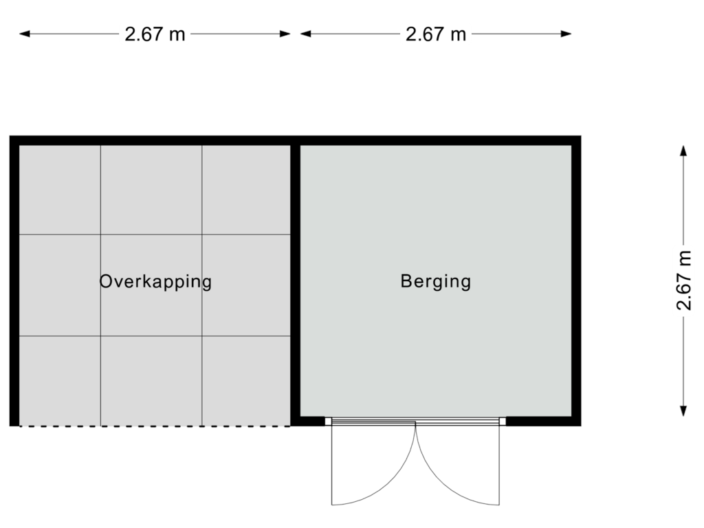 View floorplan of Berging of Reine Claude 15