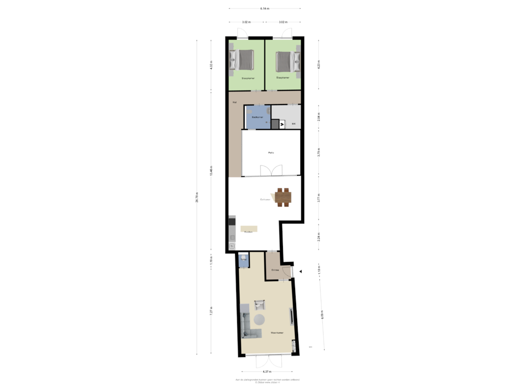 Bekijk plattegrond van Begane grond van Sint-Josephstraat 37