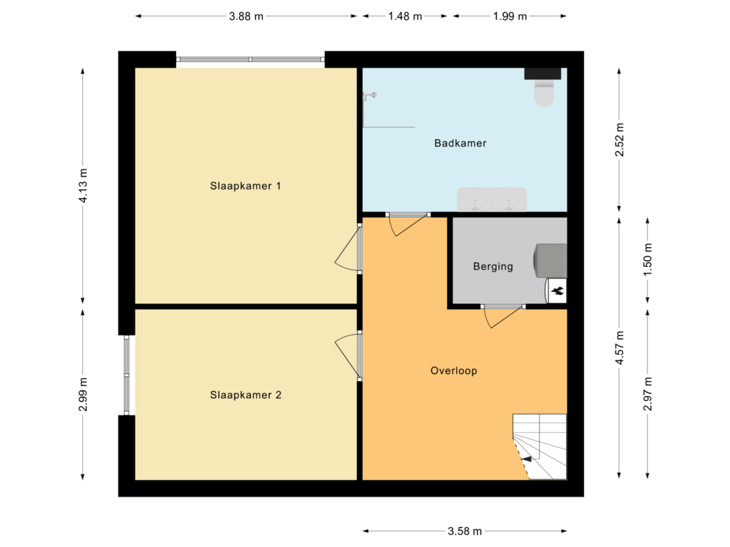 View floorplan of Souterrain of Kerkpad ZZ 154