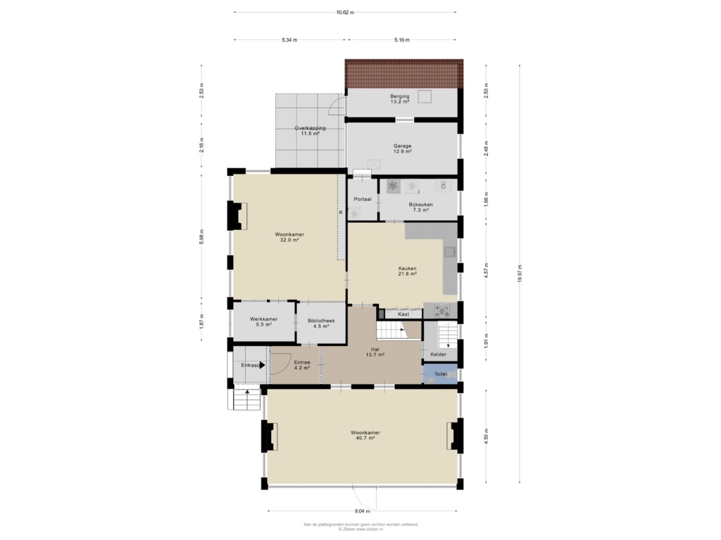 View floorplan of Begane Grond of Stationsweg 7