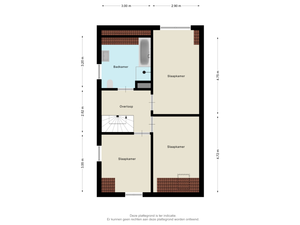 Bekijk plattegrond van Eerste verdieping van Groefmaat 16