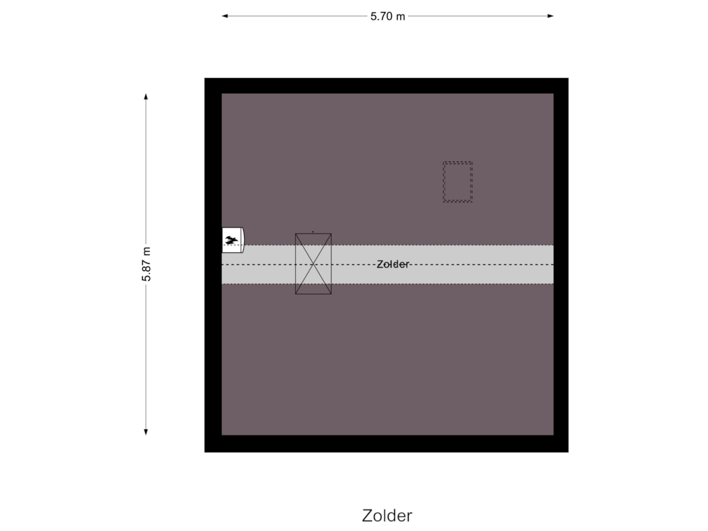 Bekijk plattegrond van Zolder van H.A. Schreuderstraat 25