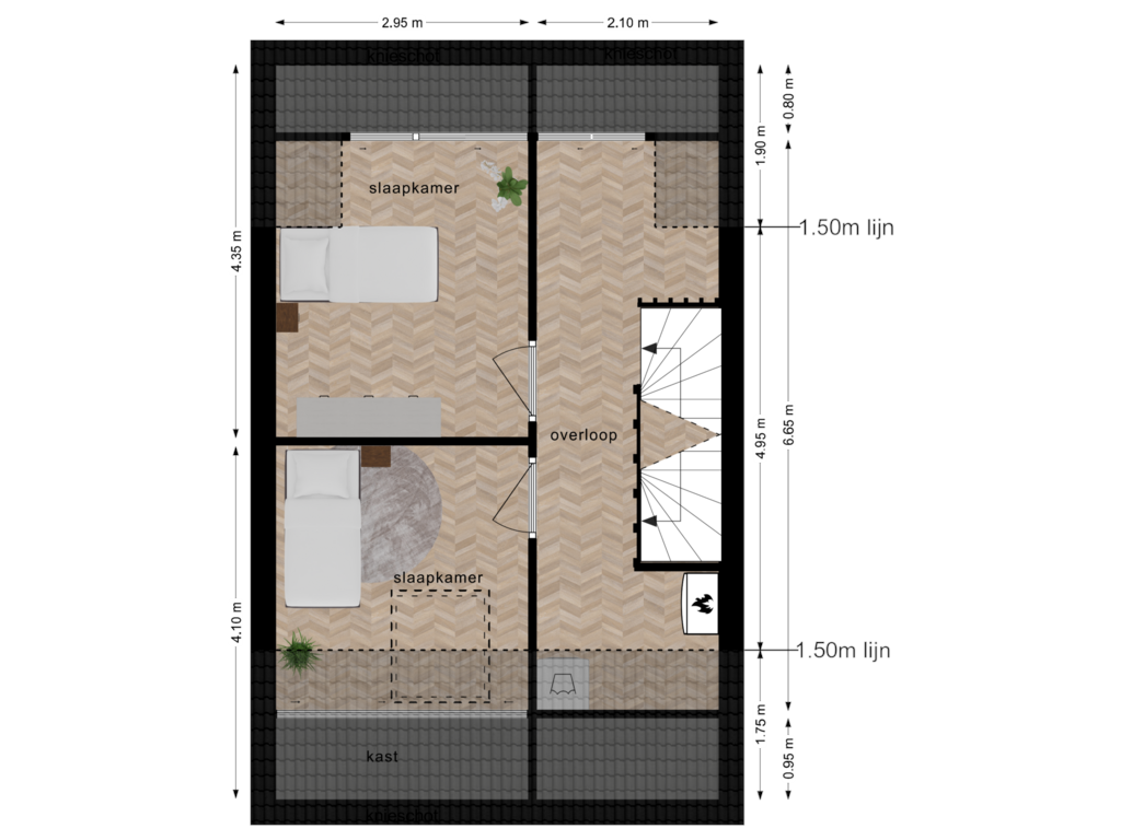 Bekijk plattegrond van Tweede Verdieping van Rembrandthof 54