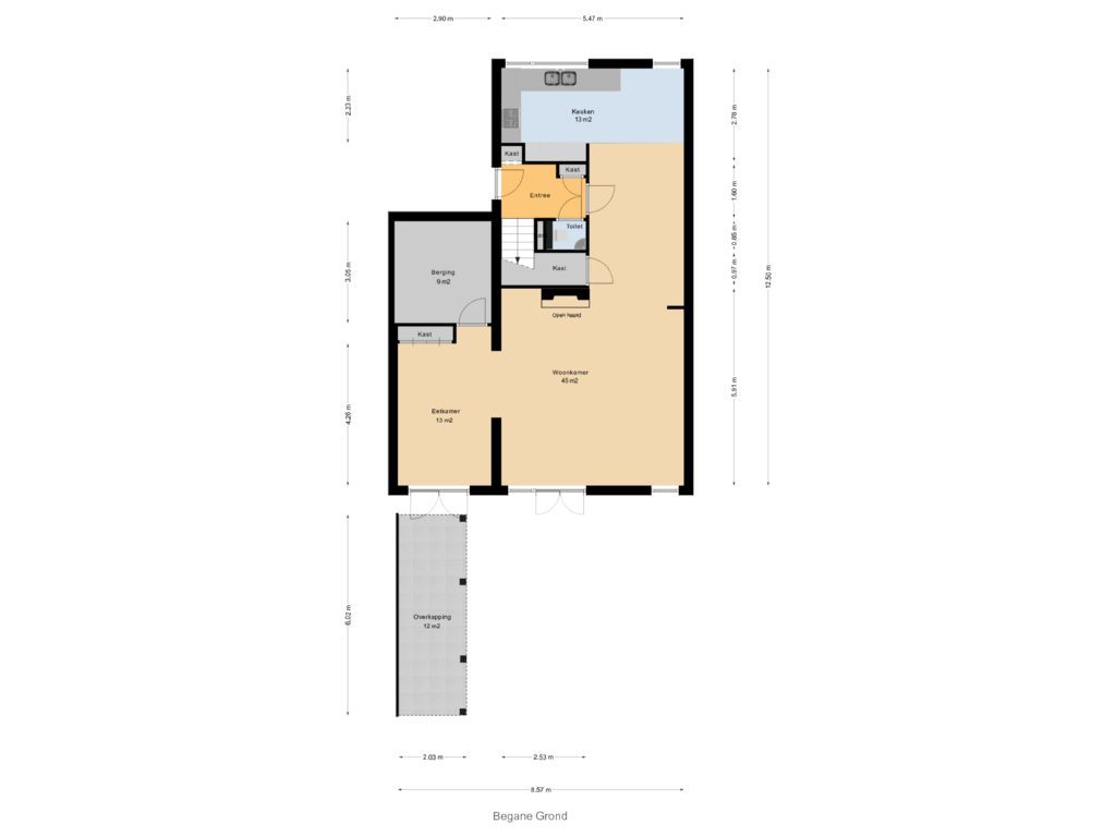 Bekijk plattegrond van Begane Grond van Nicolaas Beetslaan 17