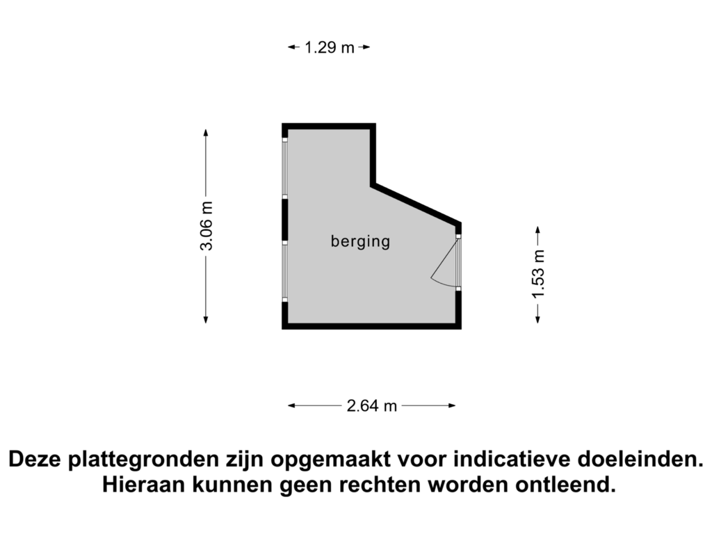 Bekijk plattegrond van berging van Groen van Prinstererweg 281