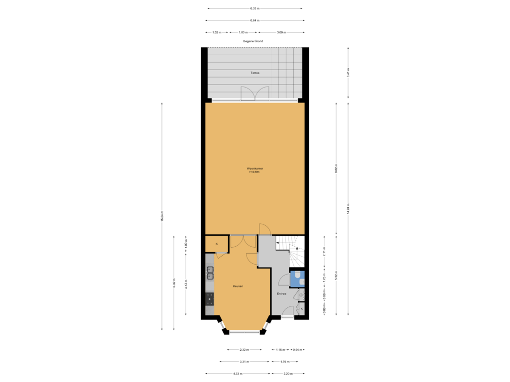 Bekijk plattegrond van Begane Grond van Rijksstraatweg 751