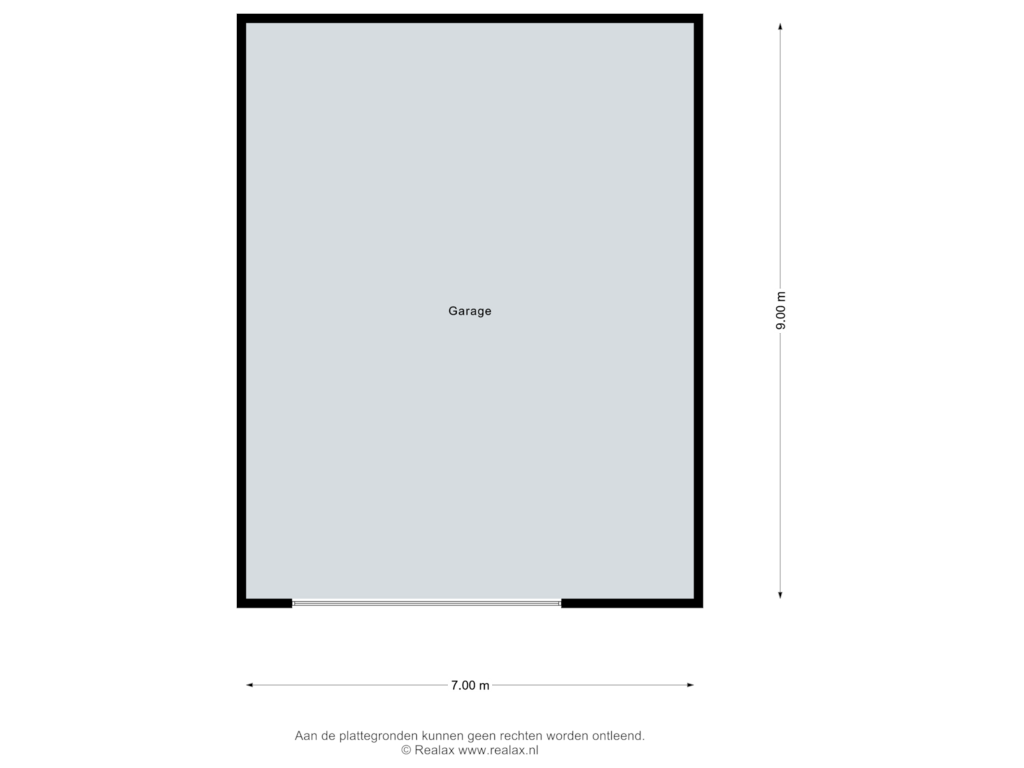 Bekijk plattegrond van Garage van Gronausestraat 319