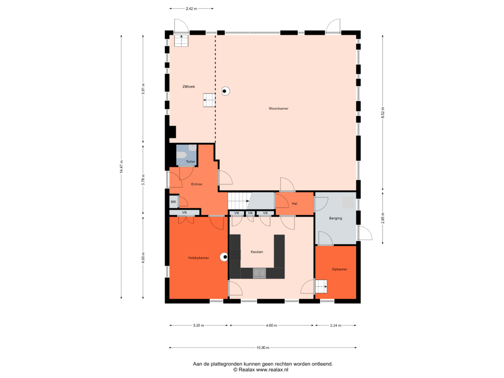 Bekijk plattegrond van Begane grond van Zuiderzeestraatweg 316