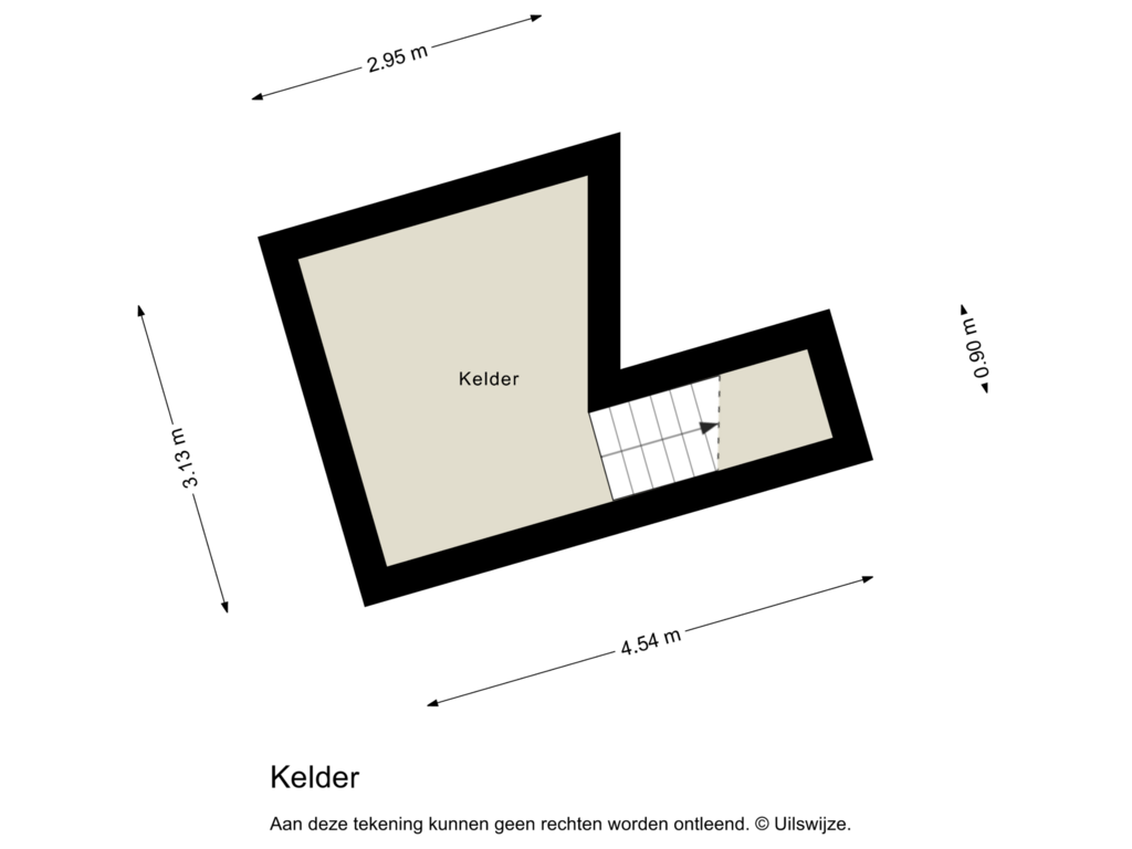 View floorplan of Kelder of Julianastraat 14