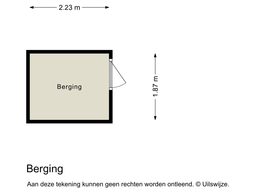 View floorplan of Berging of Julianastraat 14