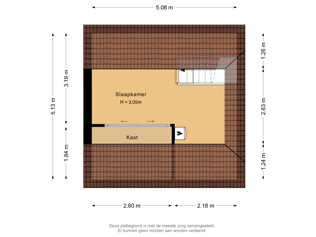 View floorplan of Tweede verdieping of Mariniersweg 10-A