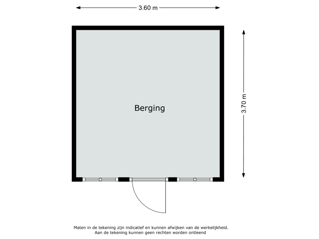 View floorplan of Berging of Parkweg 20